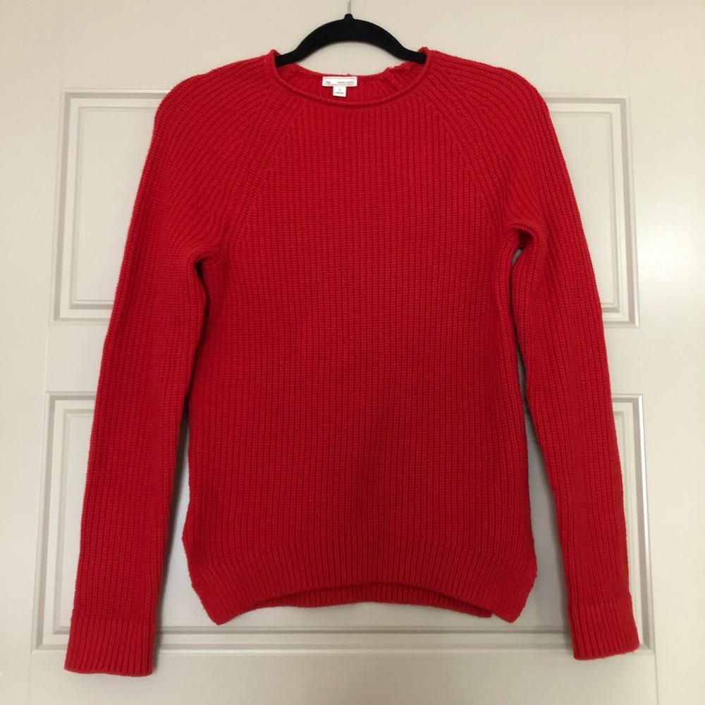 Red wool sweater